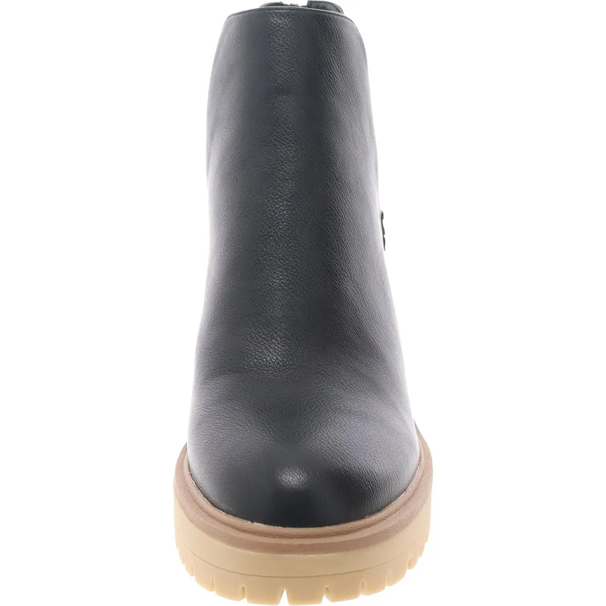 Jerad Womens Zipper Faux Leather Booties