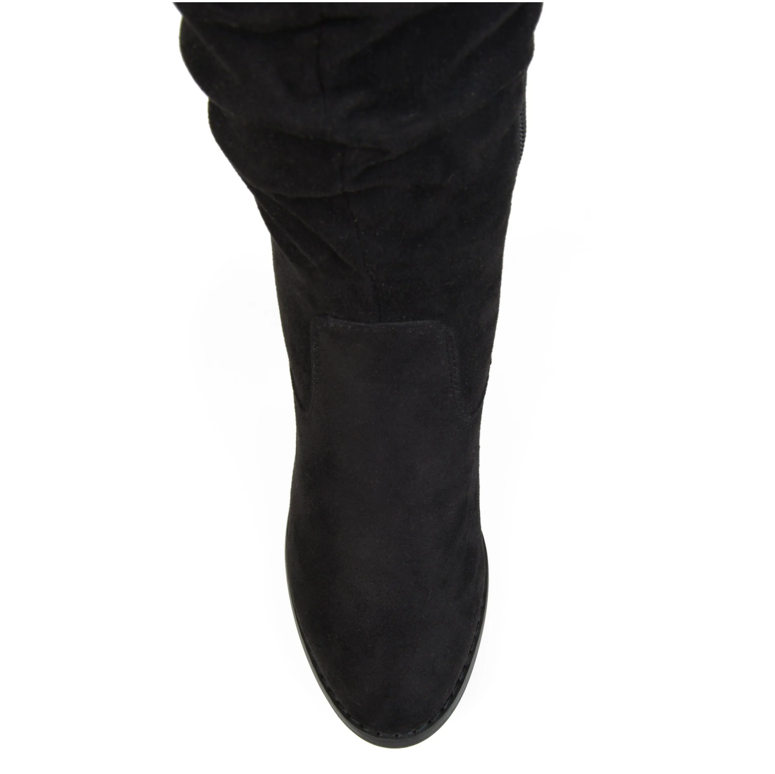 Journee Collection Womens Kaison Stacked Heel Over The Knee Boots