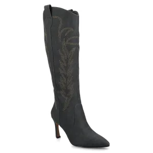 Journee Womens Laramie Knee High Western Boots