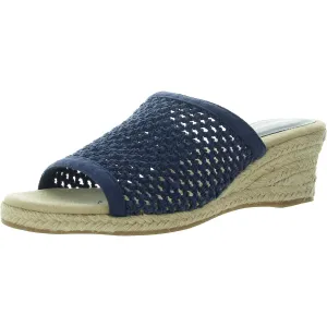 Jubilee Womens Woven Faux Suede Espadrilles
