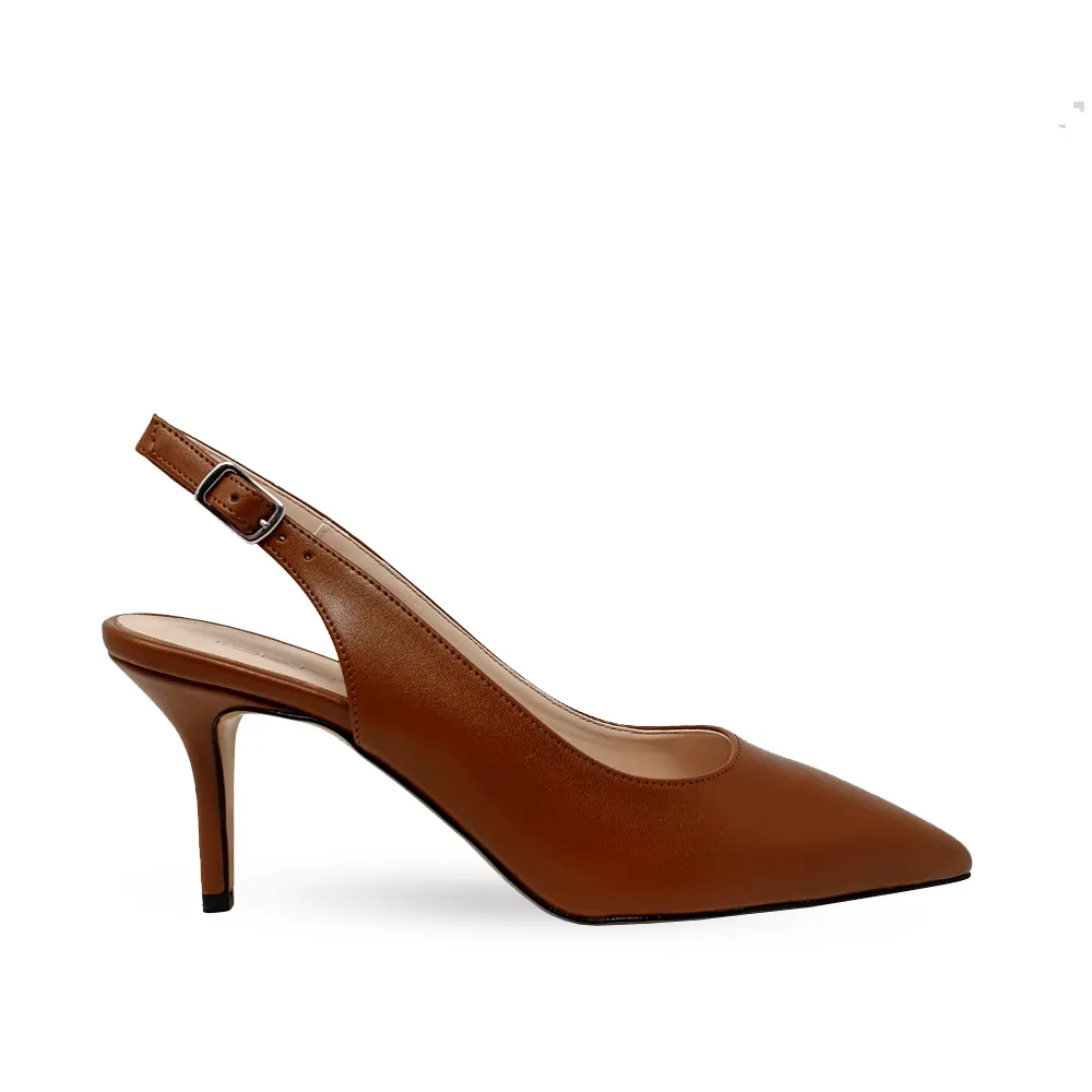 JUSTINA BROWN LEATHER 70mm