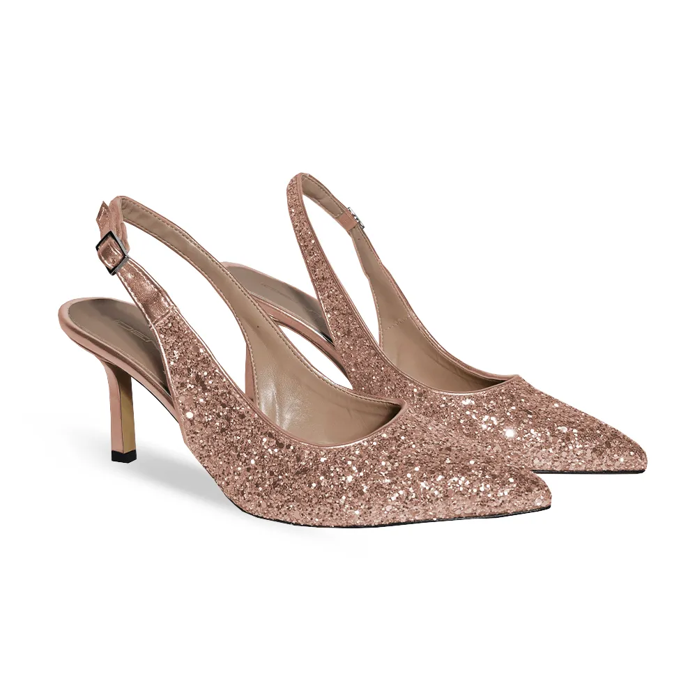 JUSTINA GLITTER ROSE GOLD 70mm