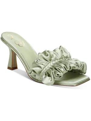 Kady Womens Satin Slide Heels