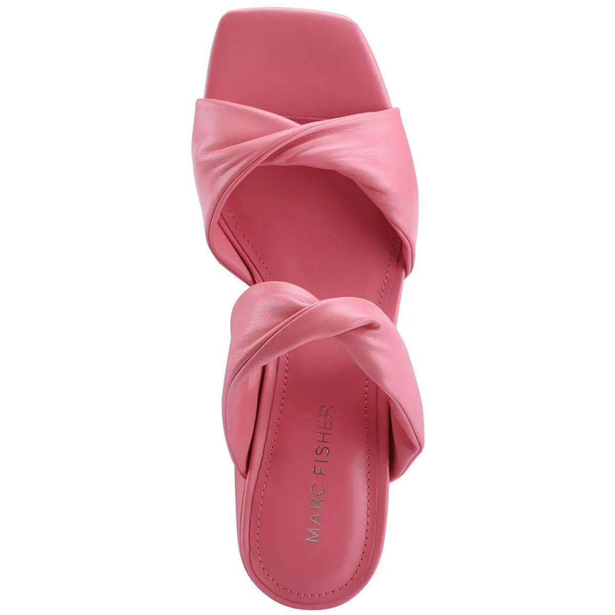 Kari Womens Faux Leather Casual Slide Sandals