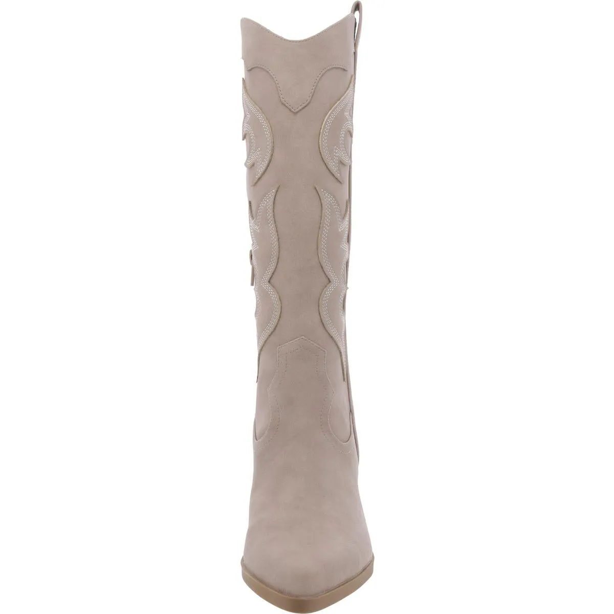 KRANZ Womens Leather Block Heel Cowboy, Western Boots
