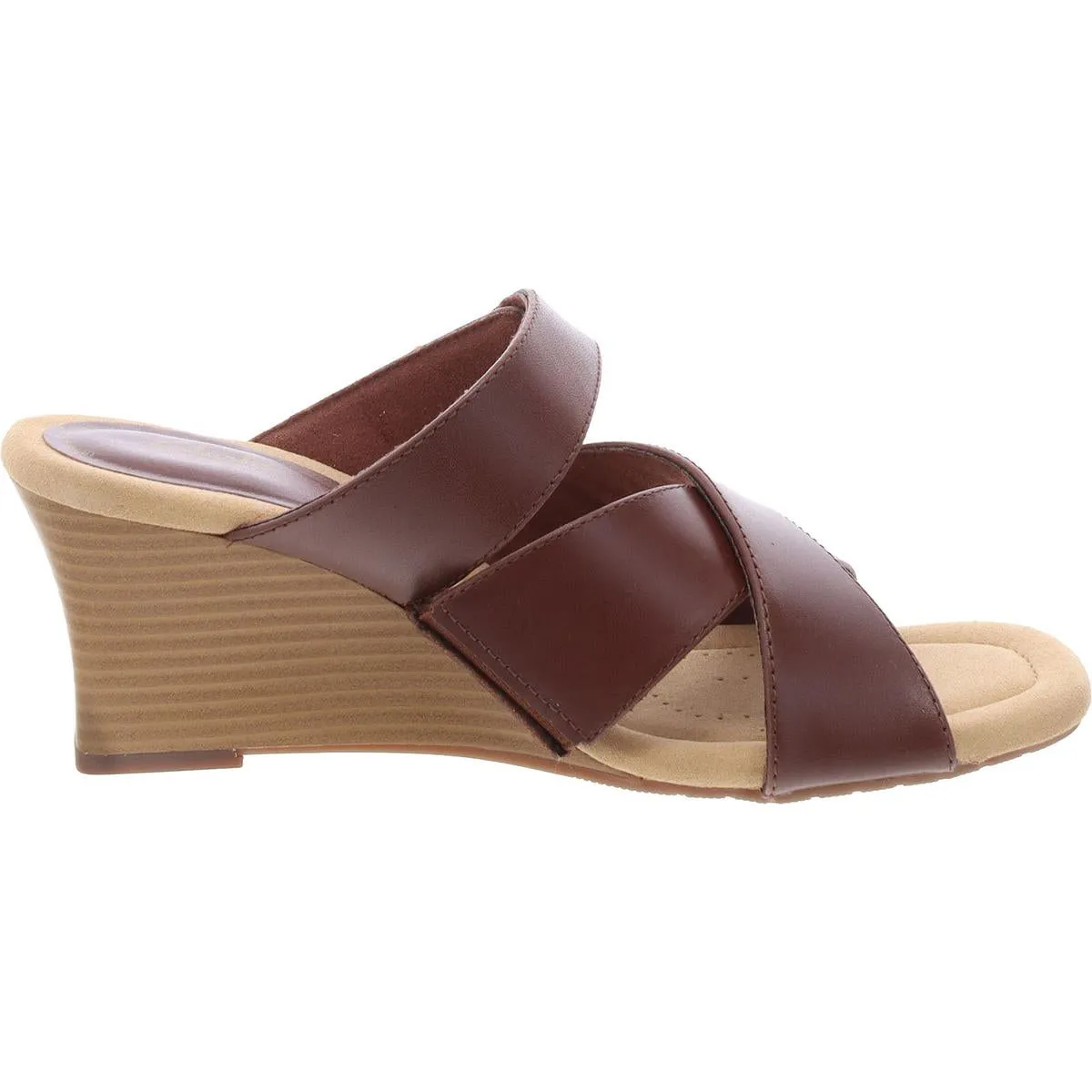 Kyarra Judi Womens Strappy Open Toe Wedge Sandals