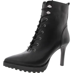 Kyle Womens Leather Pointed Toe Booties