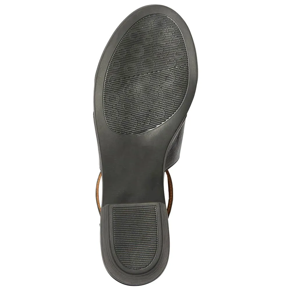 Laguna Sandal in Black Leather