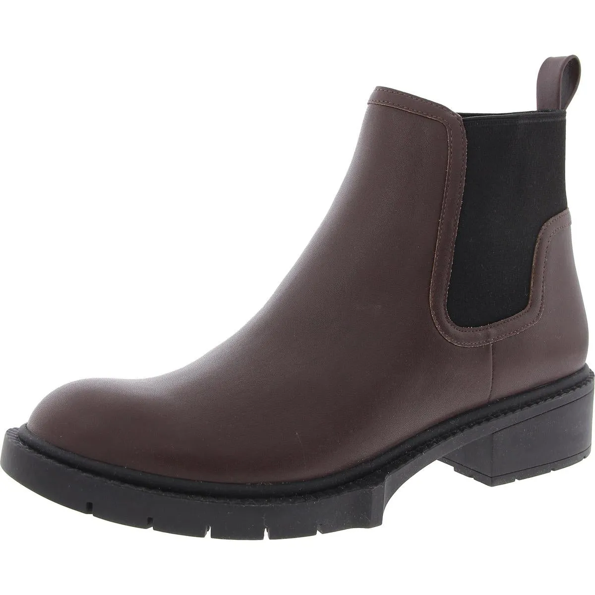 LENORA Womens Leather Round toe Ankle Boots