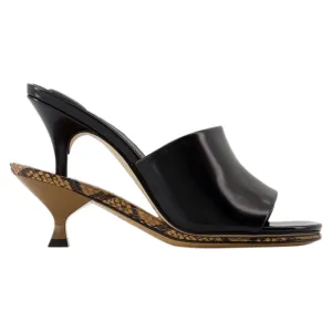 Les Doubles Mules Sandals - Jacquemus - Leather - Black