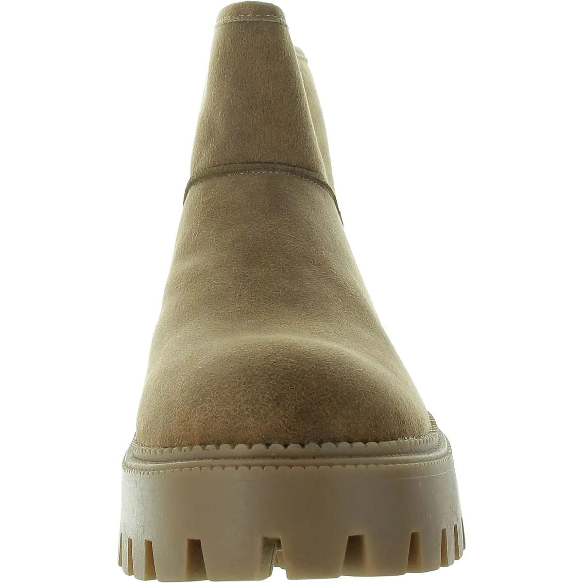 Lonny Womens Faux Fur Faux Suede Ankle Boots