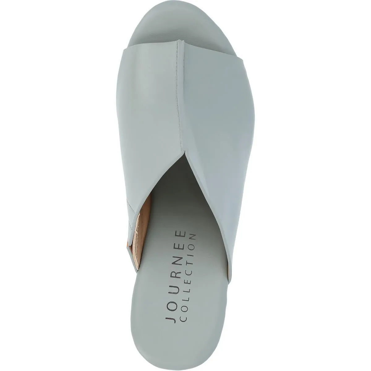 Lorenza Womens Supercomff Faux Leather Block Heel