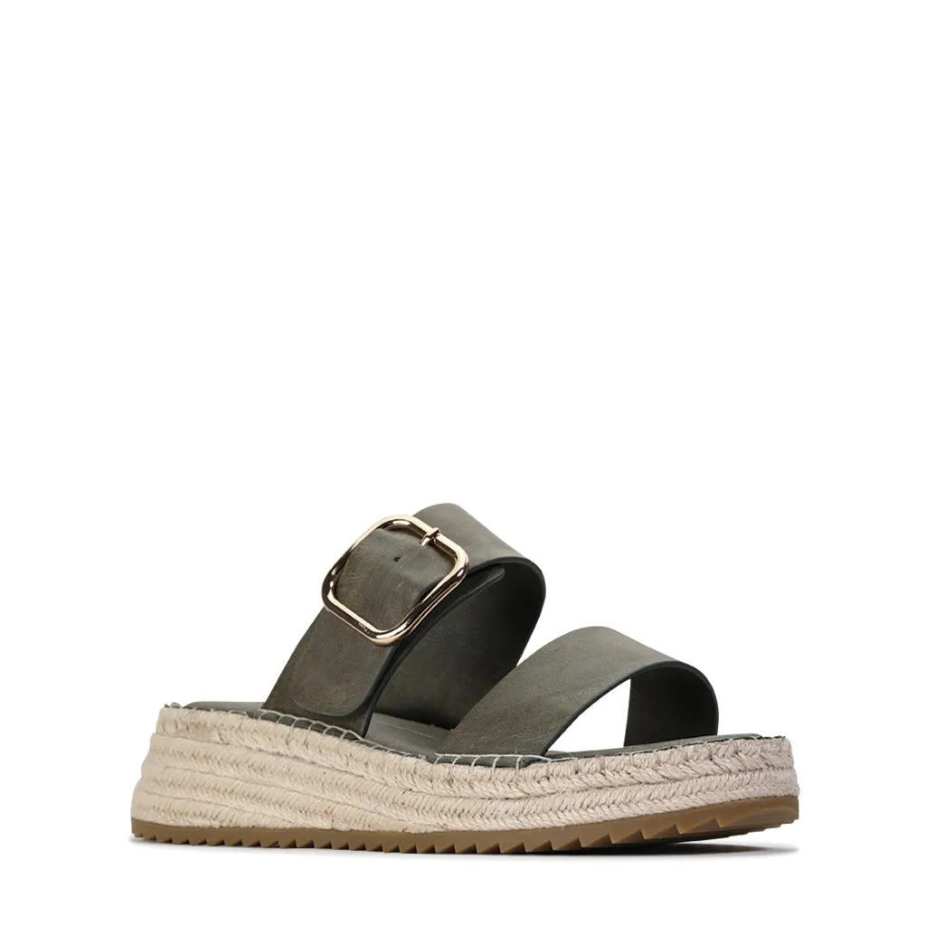 LUPA ESPADRILLE SLIDE SANDAL
