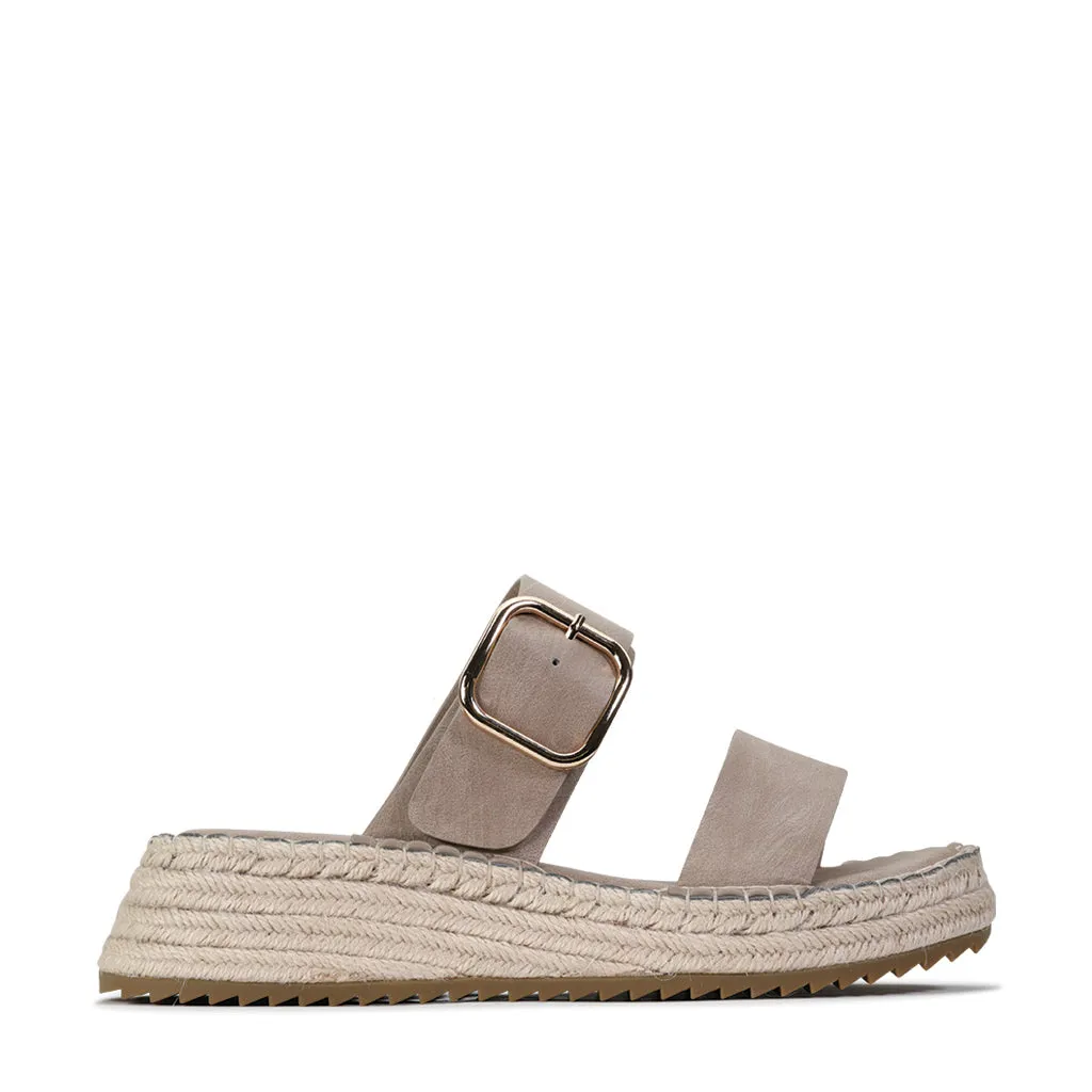 LUPA ESPADRILLE SLIDE SANDAL