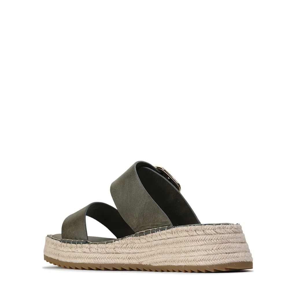 LUPA ESPADRILLE SLIDE SANDAL
