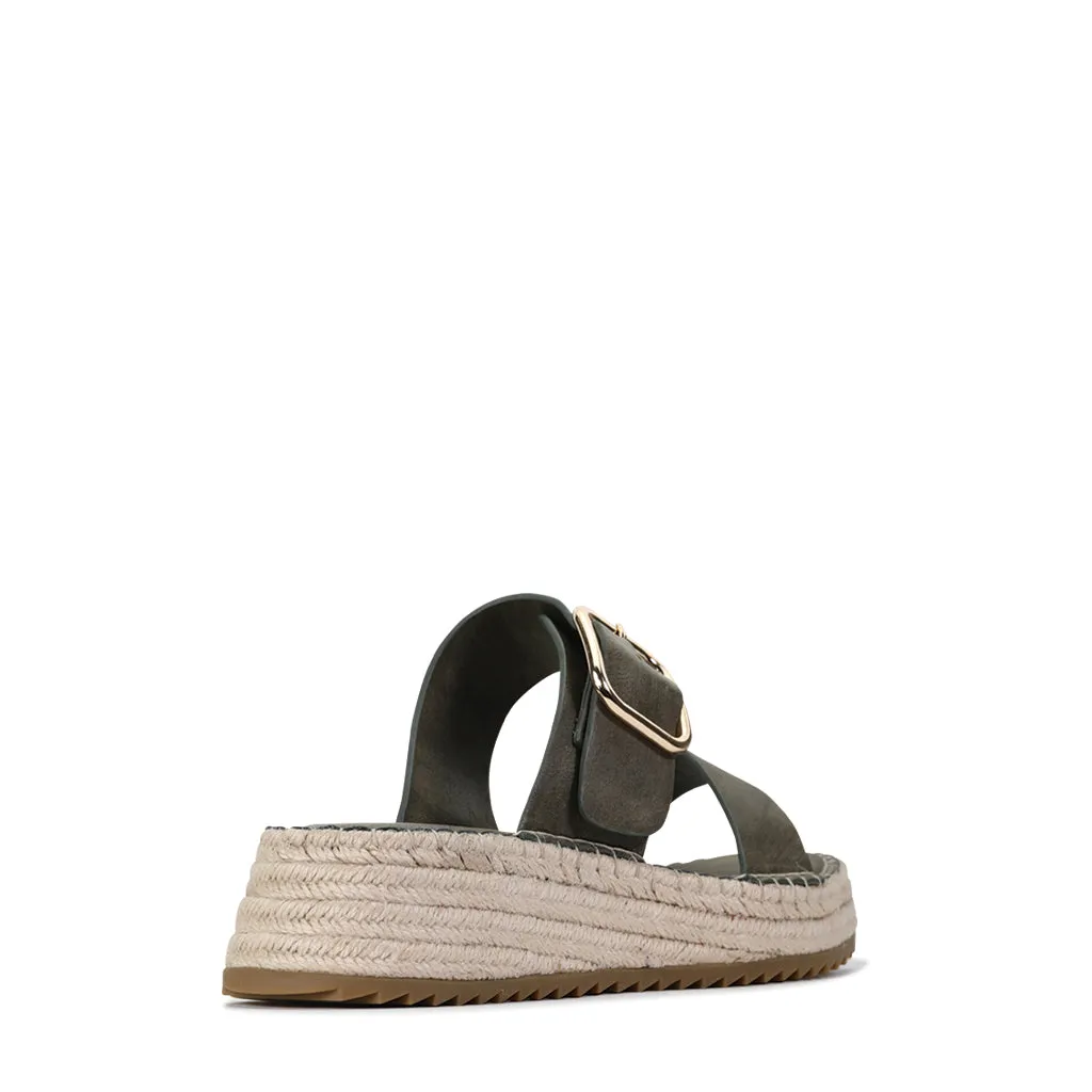 LUPA ESPADRILLE SLIDE SANDAL