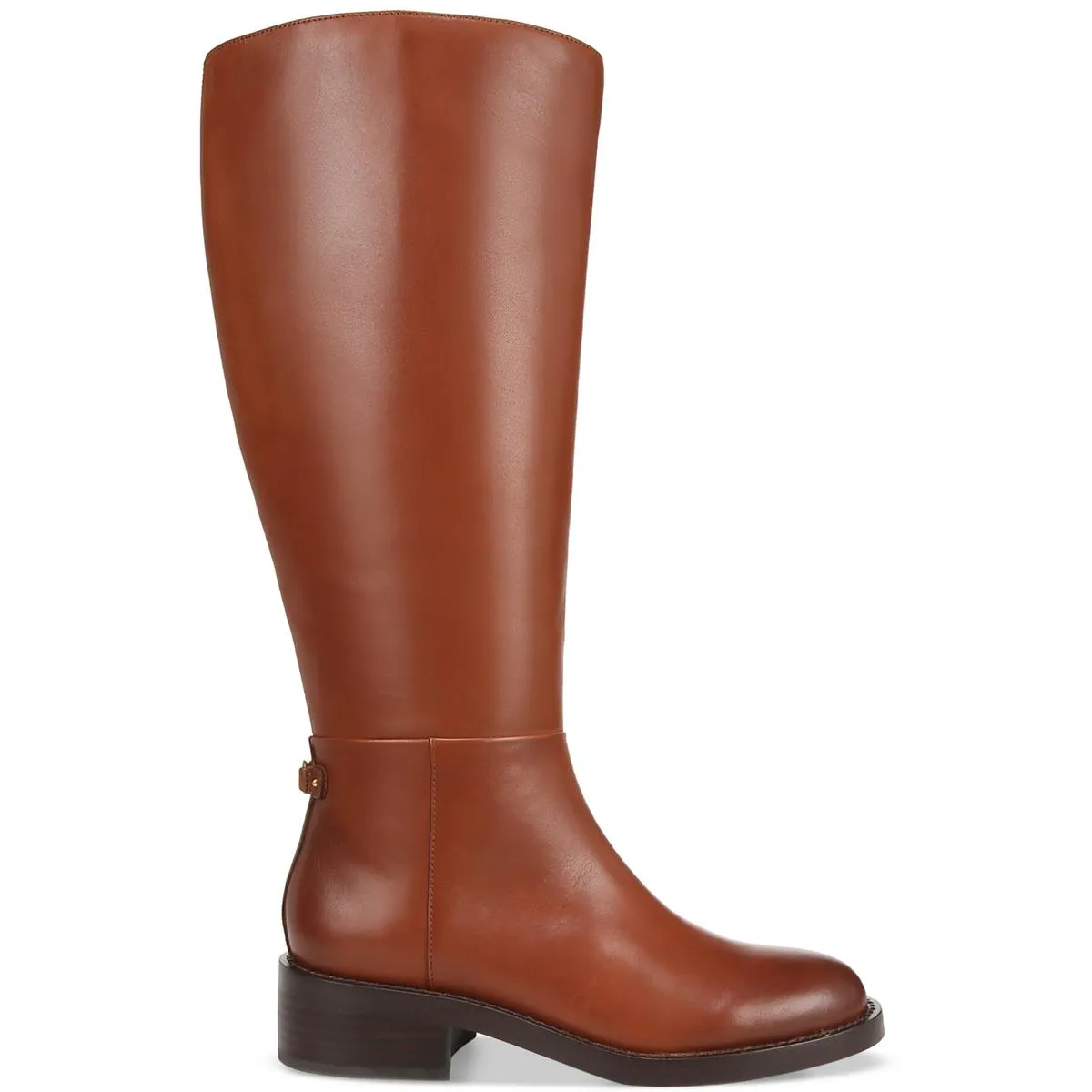 Mable ATH Womens Leather Block Heel Knee-High Boots