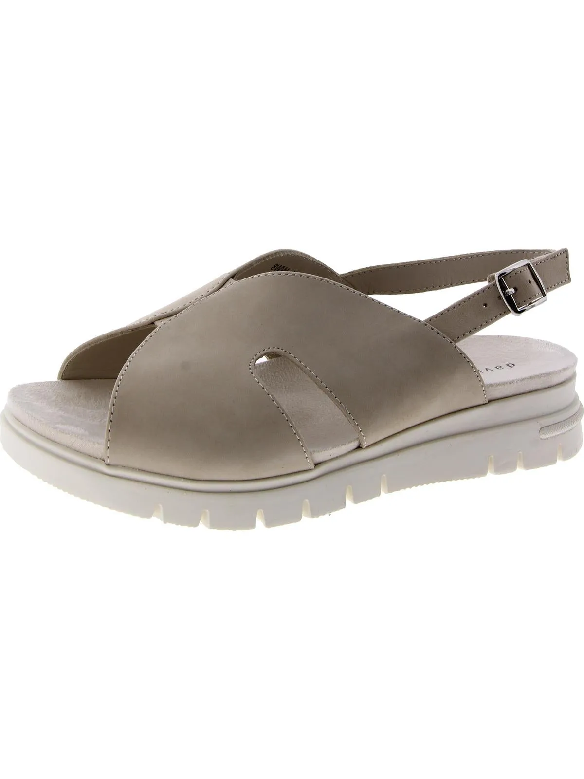 Madona Womens Leather Ankle Strap Slingback Sandals