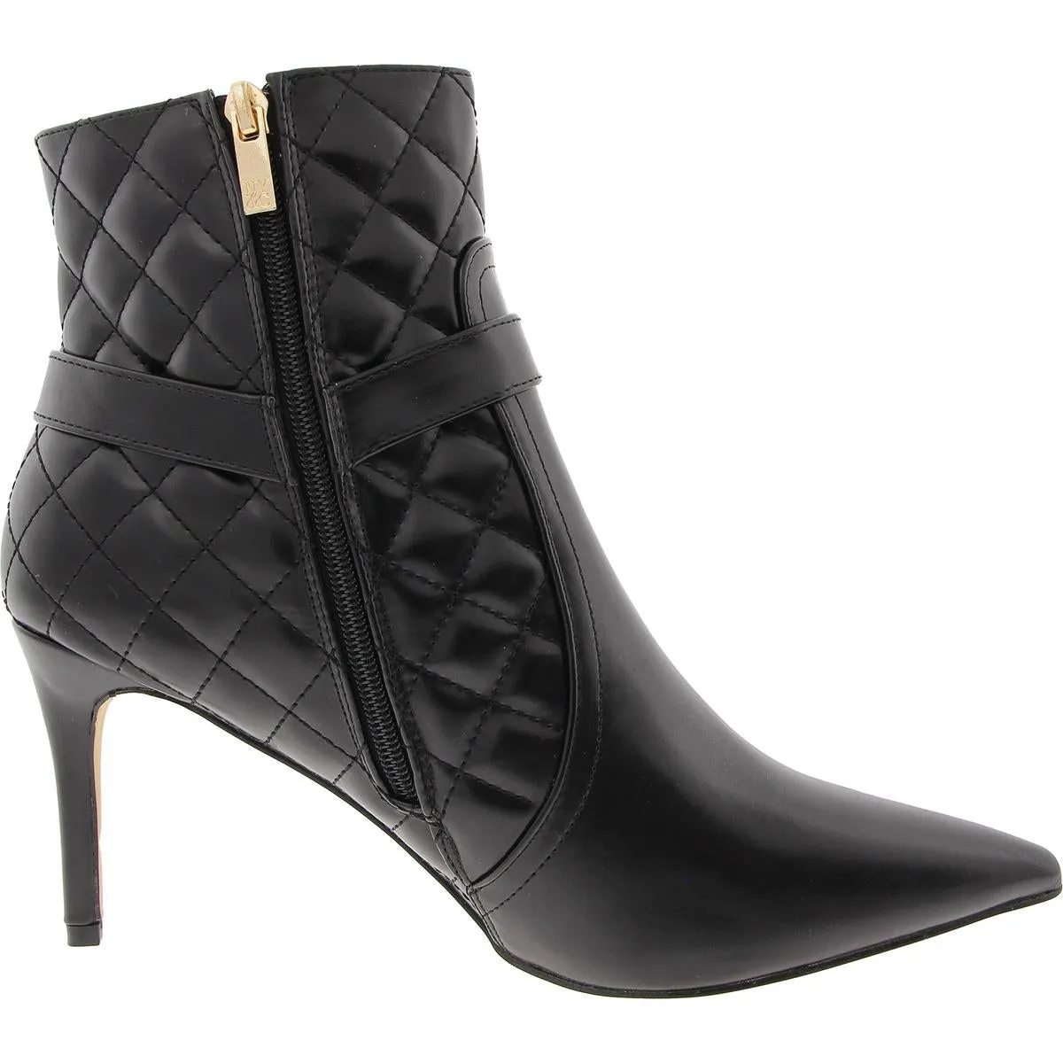 Magdalena Womens Faux Leather Quilted Booties