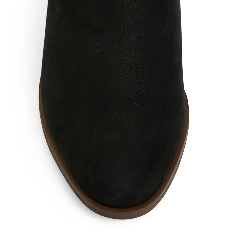 Magnum Heel in Black Nubuck