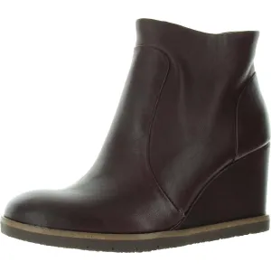 Maguire Womens Zipper Leather Wedge Boots