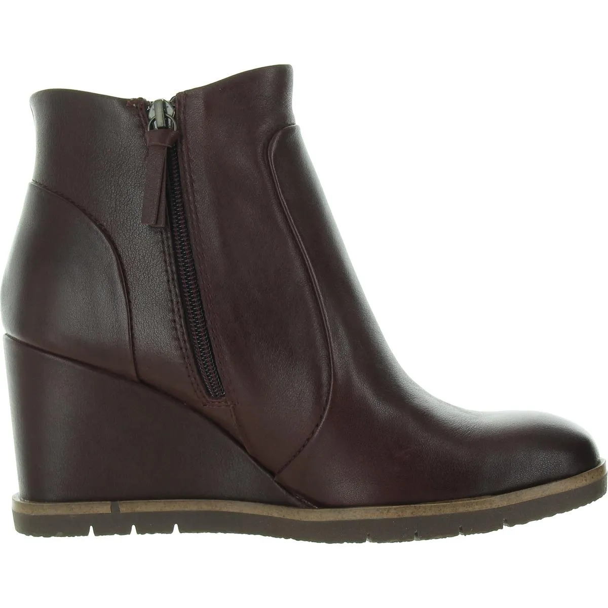 Maguire Womens Zipper Leather Wedge Boots