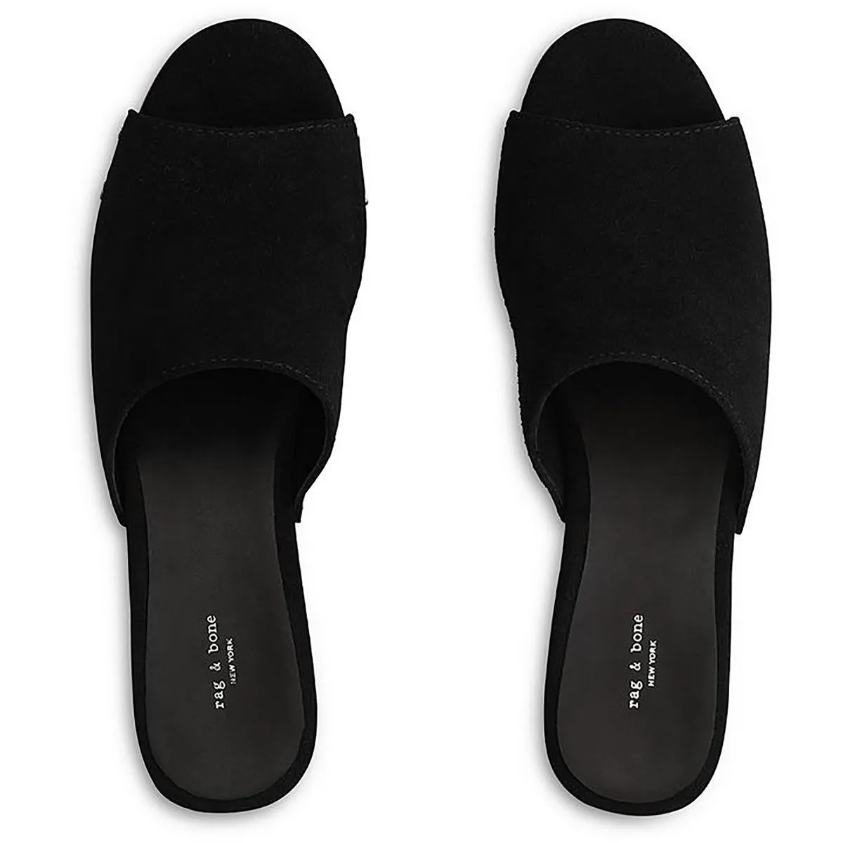 Mara Clog Slide Womens Suede Block Heel Slide Sandals