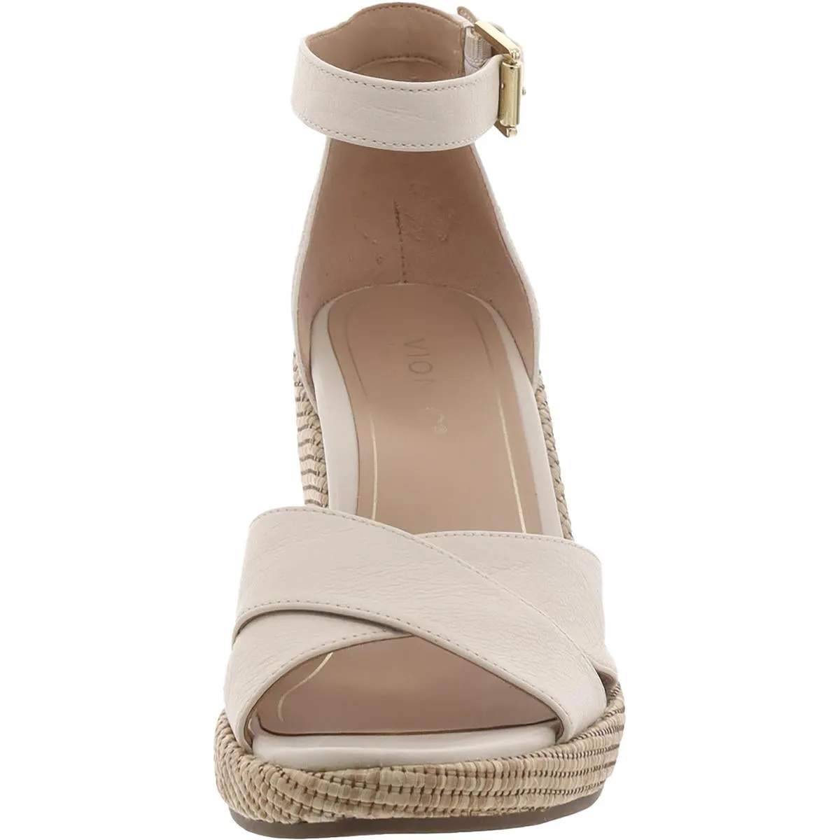 Marina Womens Leather Platform Wedge Sandals