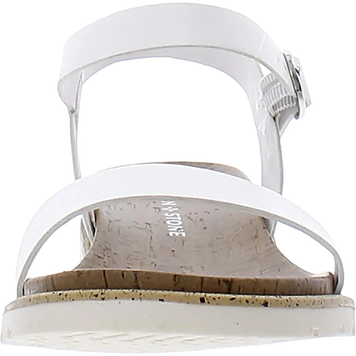 Mattie Womens Faux Suede Strappy Wedge Sandals