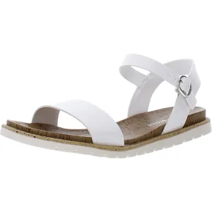 Mattie Womens Faux Suede Strappy Wedge Sandals