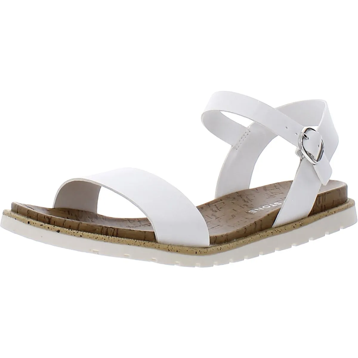 Mattie Womens Faux Suede Strappy Wedge Sandals