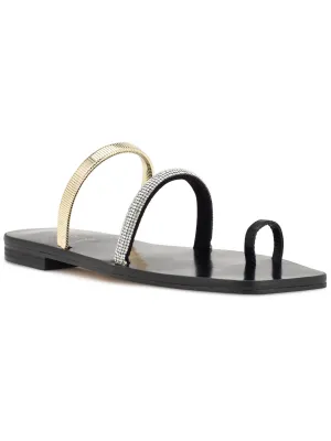 Mavis 5 Womens Embellished Manmade Slide Sandals