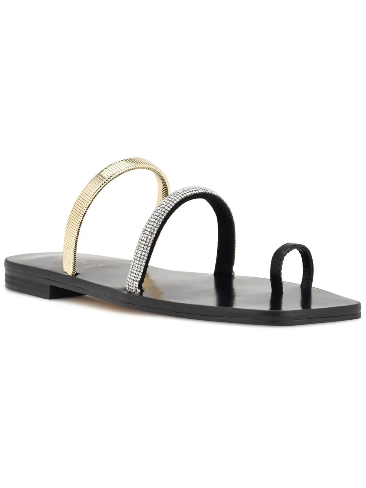 Mavis 5 Womens Embellished Manmade Slide Sandals