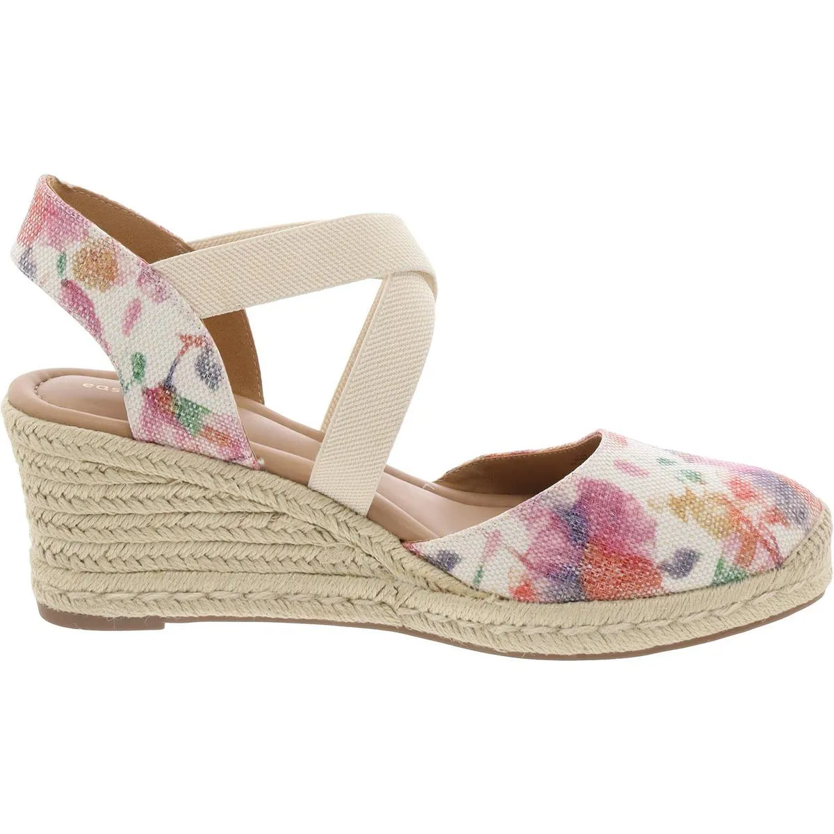 Meza 2 Womens Metallic Espadrilles Wedge Sandals