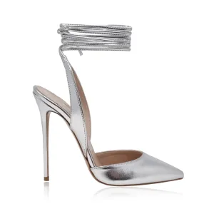 MICHELLE SILVER METALLIC LEATHER