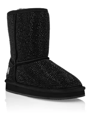 Mid Flat Boots Stones