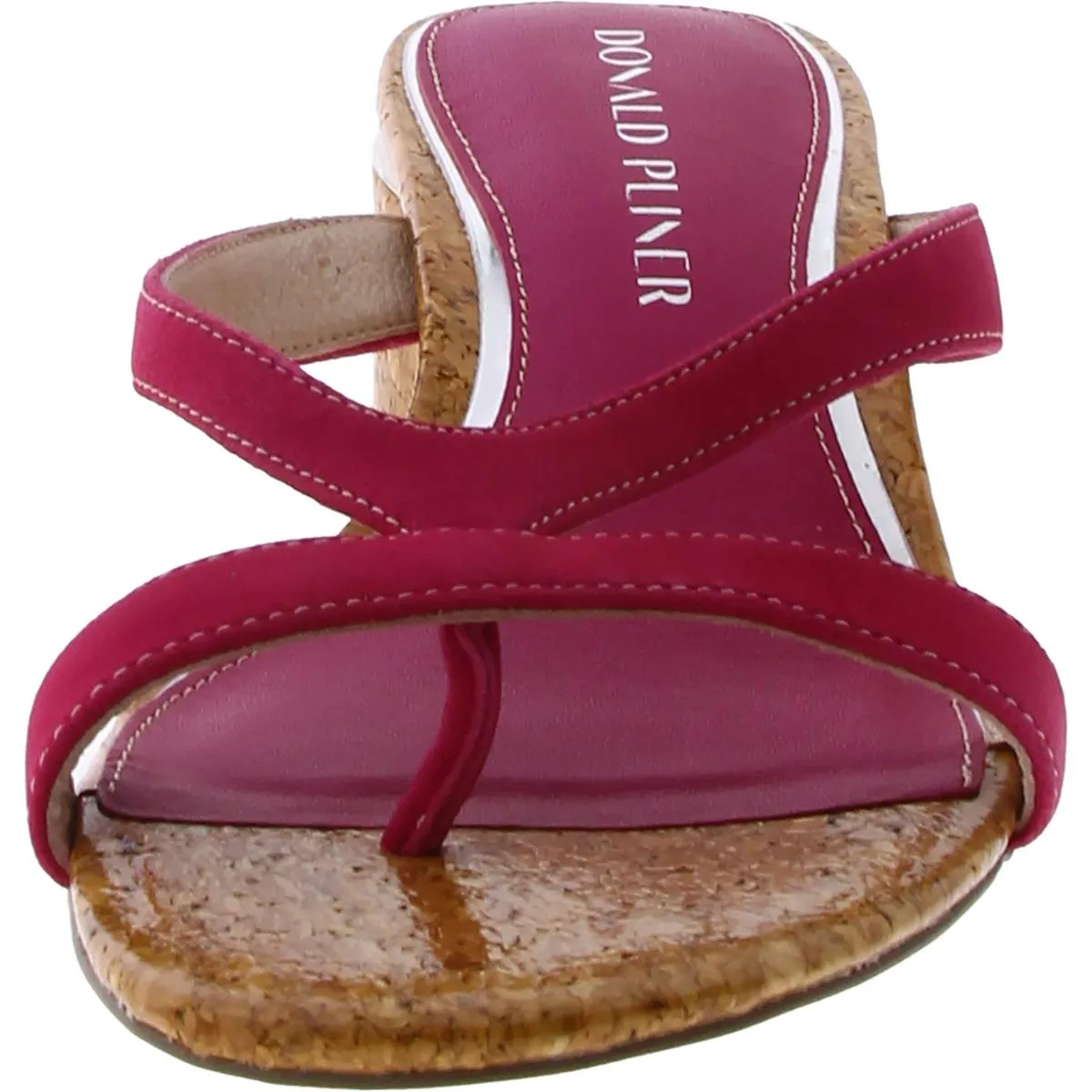 Mida Womens Leather Cork Thong Sandals