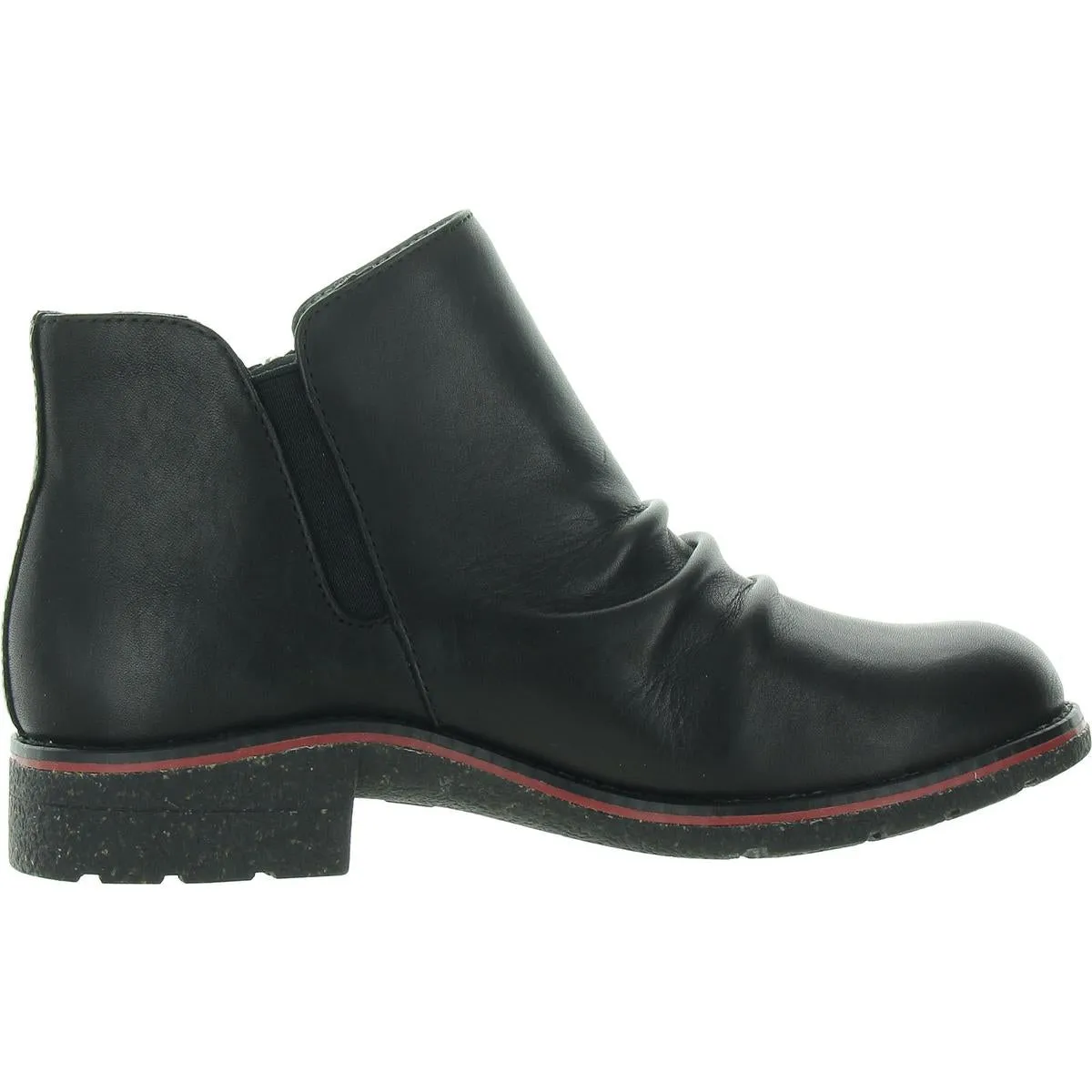 Mila Womens Zipper Leather Booties