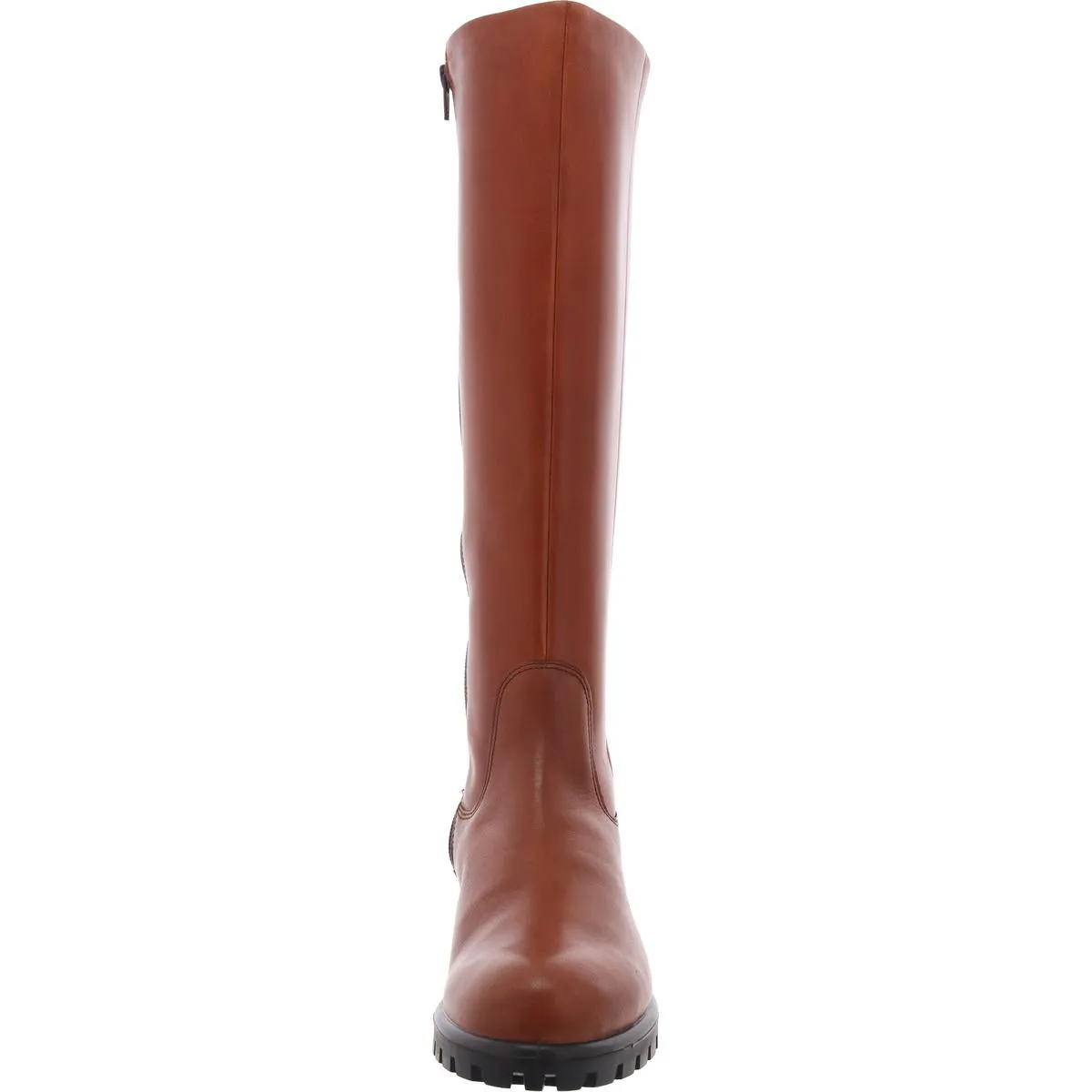Modtray Womens Cushioned Footbed Leather Knee-High Boots