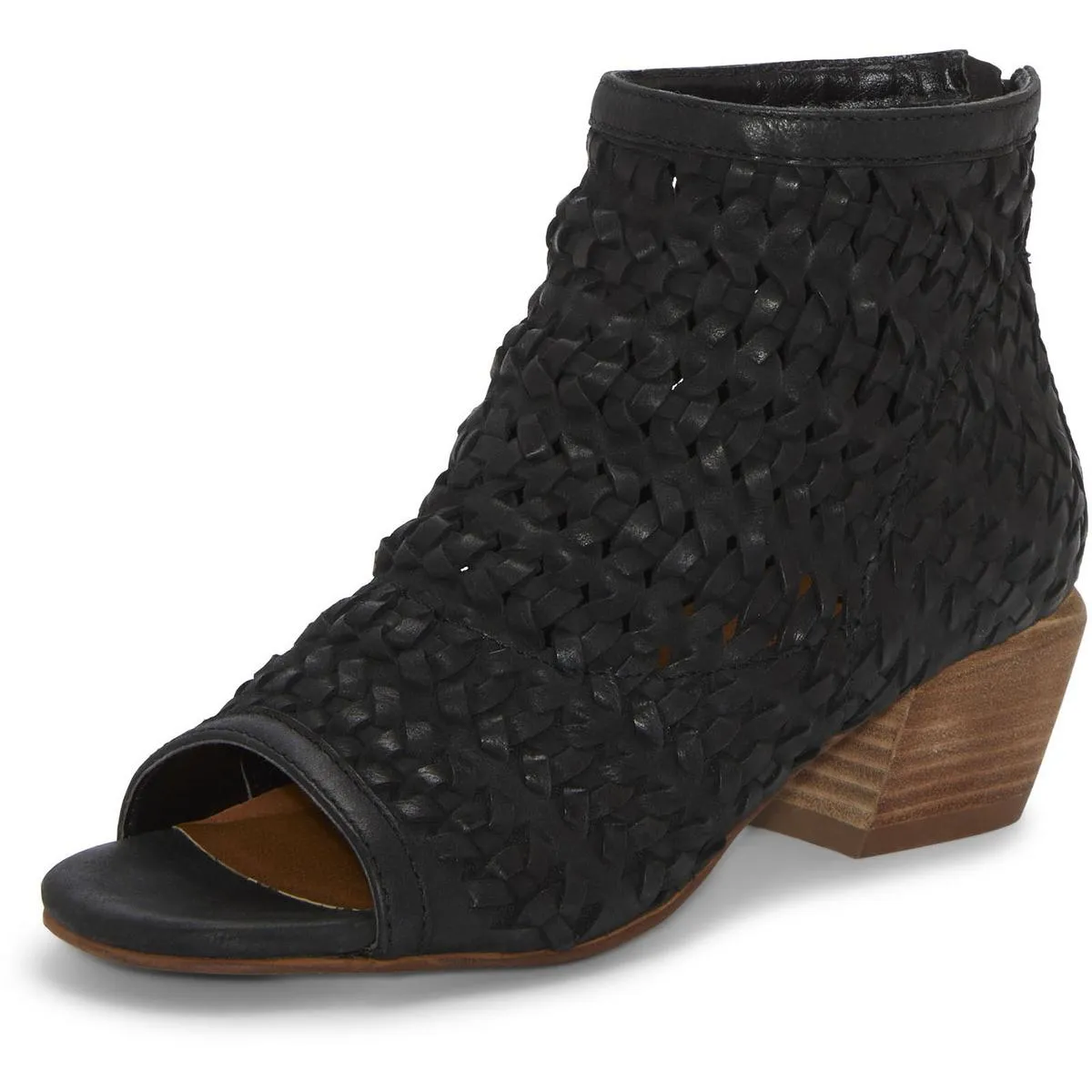 MOFIRA Womens Peep Toe Block Heel Booties