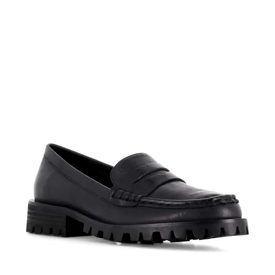 MORELAND - BLACK BLACK LEATHER