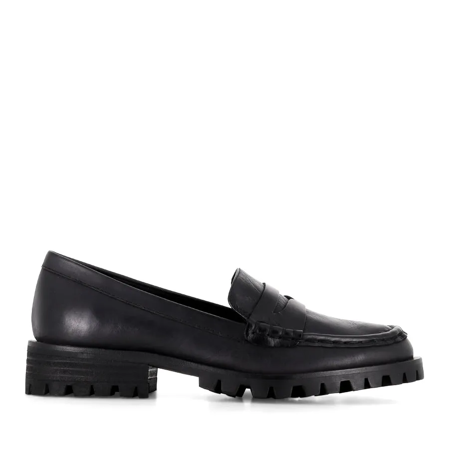 MORELAND - BLACK BLACK LEATHER