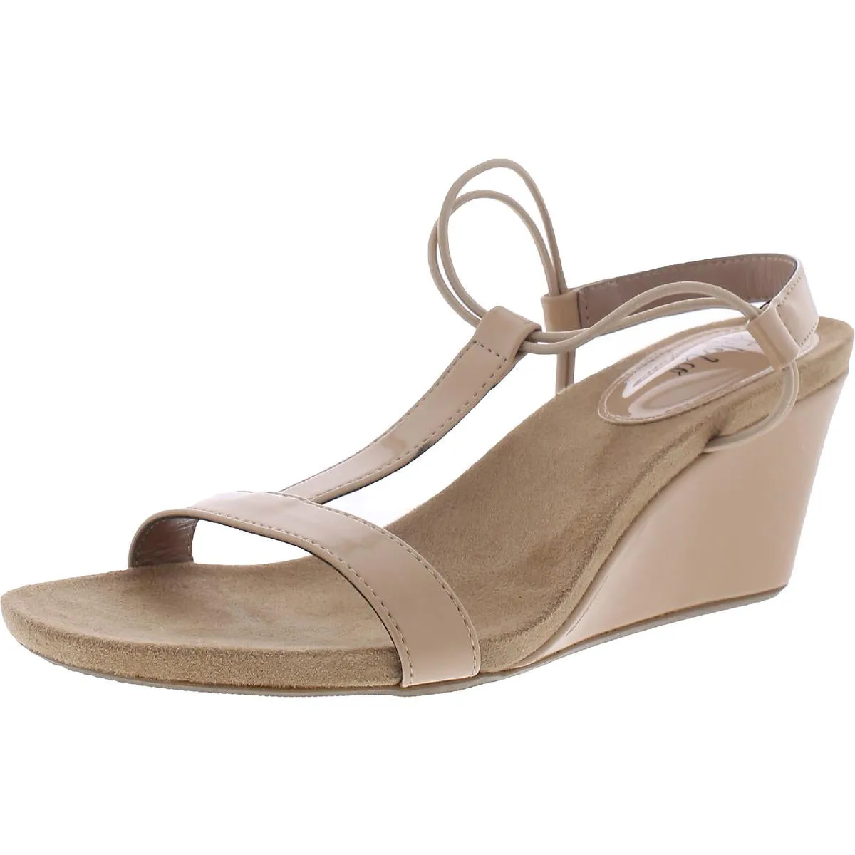 Mulan Womens Dressy Slip On Wedge Sandals