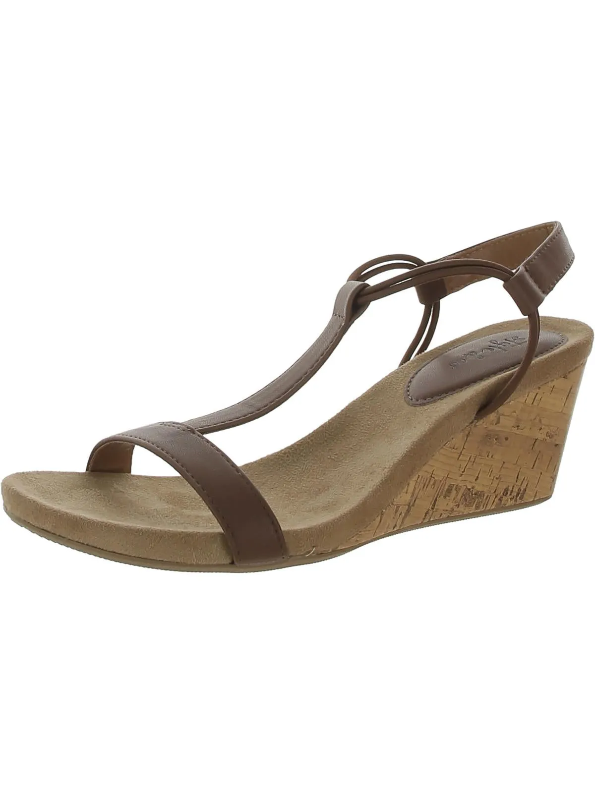 Mulan Womens Dressy Slip On Wedge Sandals