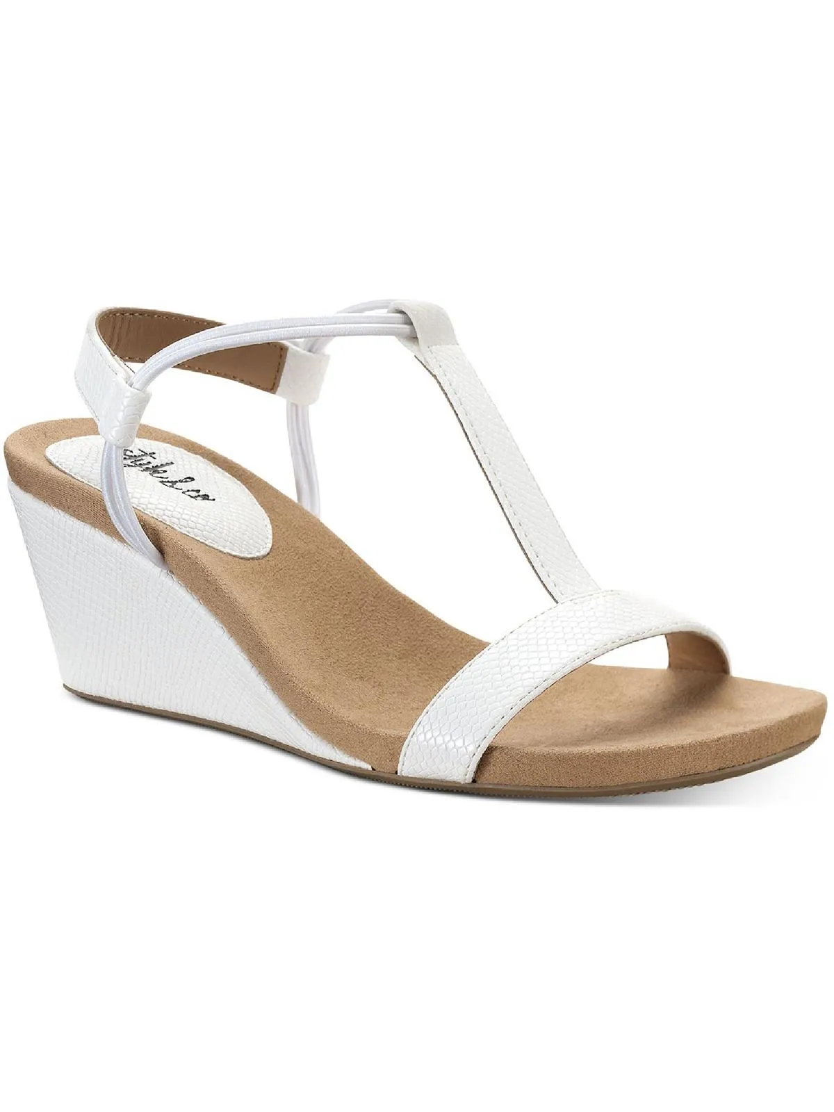 Mulan Womens Dressy Slip On Wedge Sandals