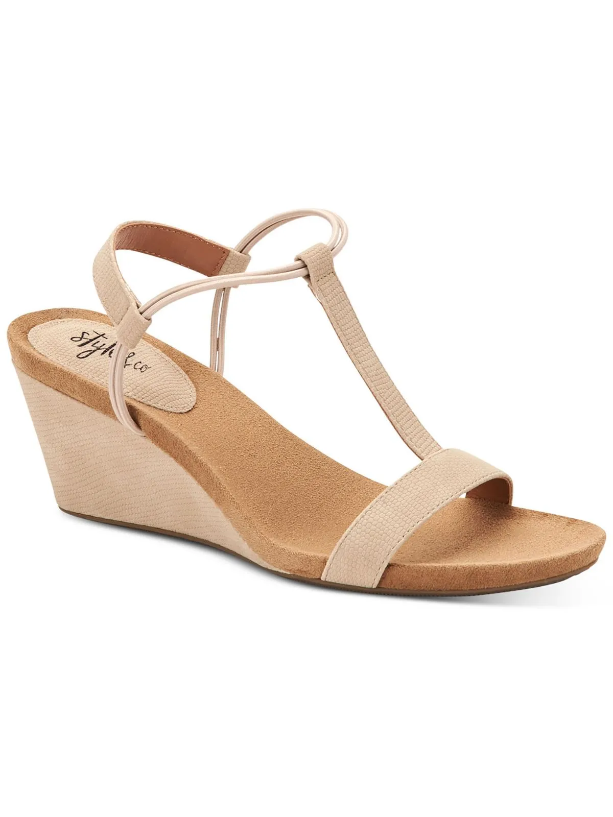 Mulan Womens Dressy Slip On Wedge Sandals