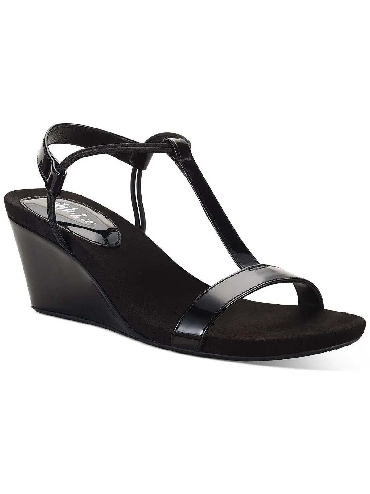 Mulan Womens Dressy Slip On Wedge Sandals