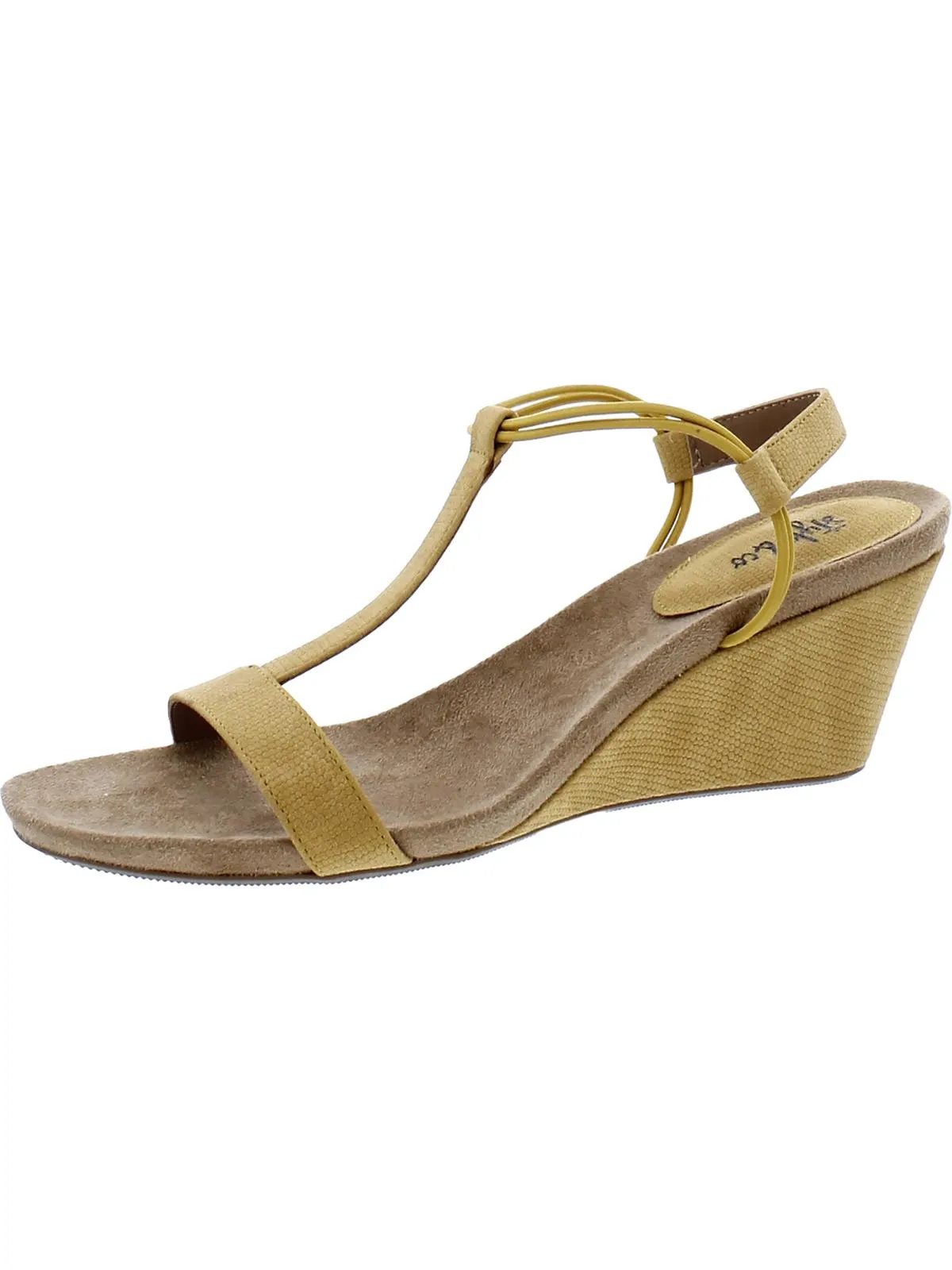 Mulan Womens Dressy Slip On Wedge Sandals