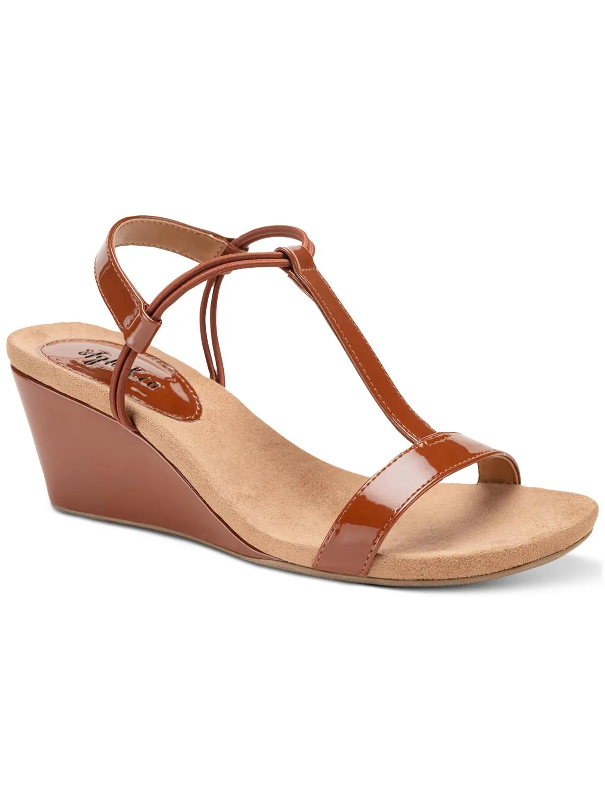 Mulan Womens Dressy Slip On Wedge Sandals