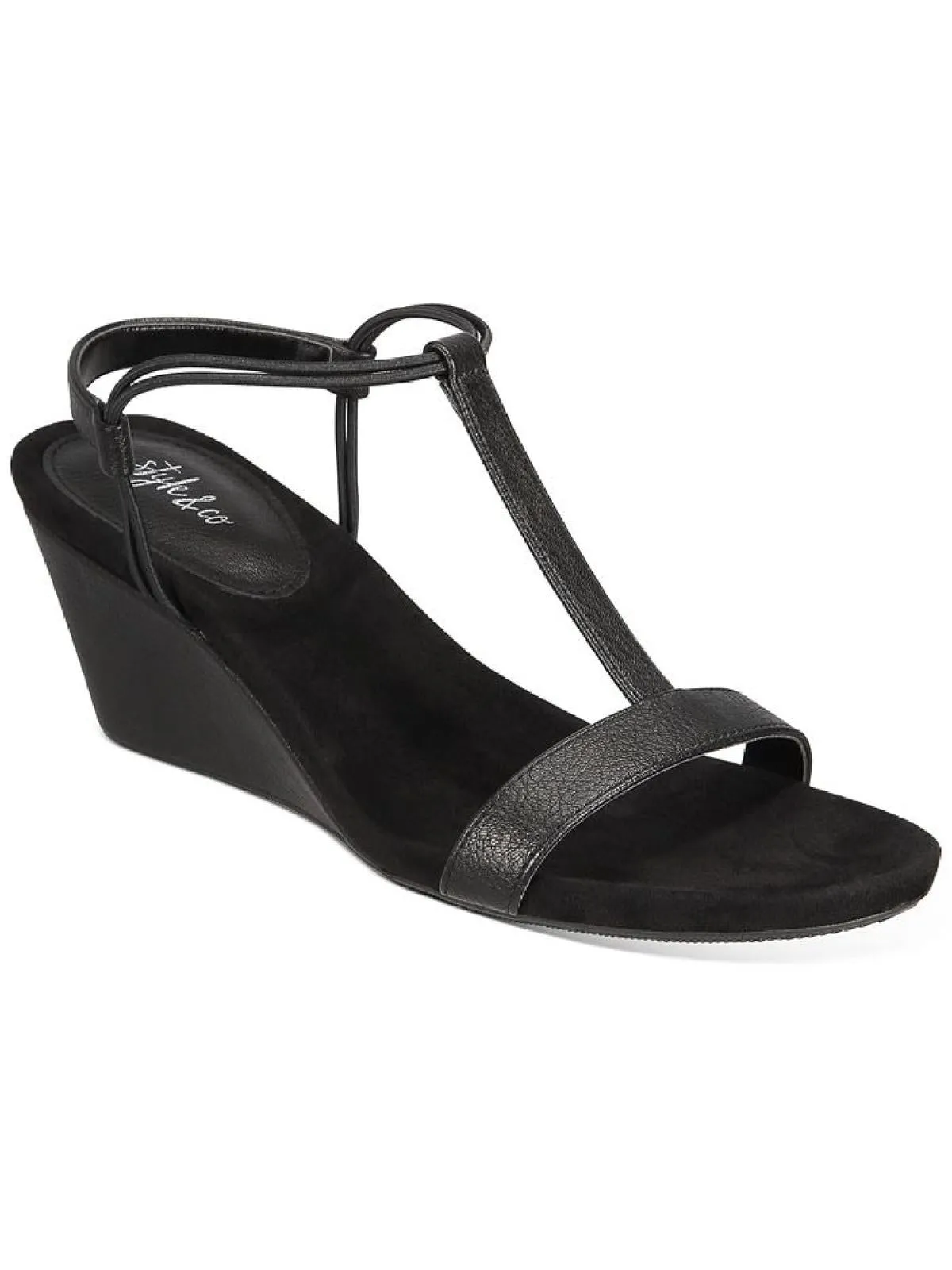 Mulan Womens Dressy Slip On Wedge Sandals